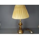 A good quality table lamp, approximately 57 cm to top of fitting.