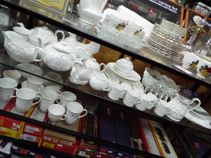 A quantity of white glazed 'Countryware' and similar dinner and tea wares,