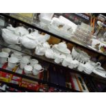 A quantity of white glazed 'Countryware' and similar dinner and tea wares,