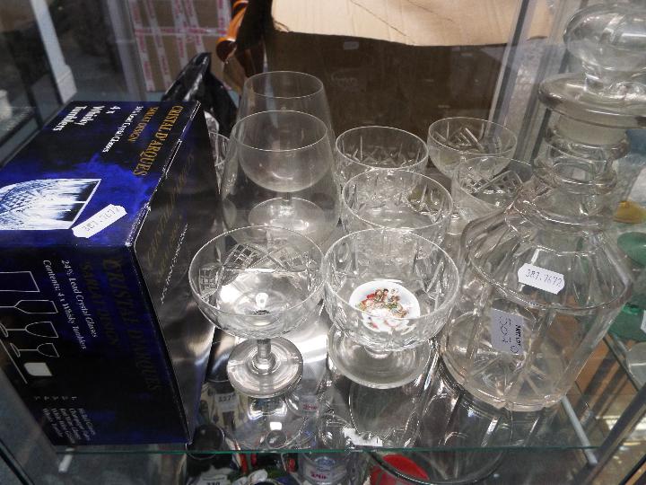 Glassware - a quantity of drinking glasses, crystal glasses, - Image 2 of 3