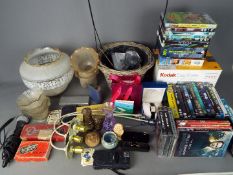 A mixed lot of collectables comprising a boxed Rotary wristwatch, vintag card games and dominoes,