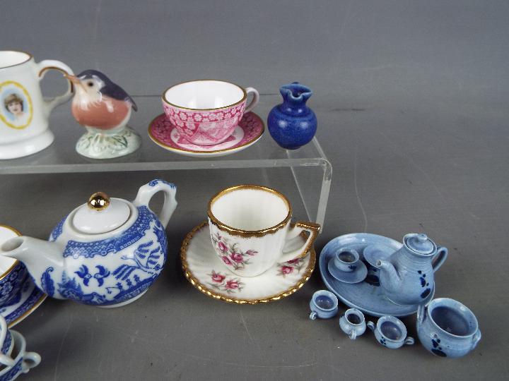 A collection of miniature ceramics to include Spode cups and saucers, Chelson China, - Image 3 of 3