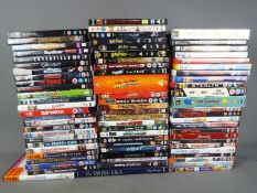 A quantity of DVD's, predominantly feature films and animation.