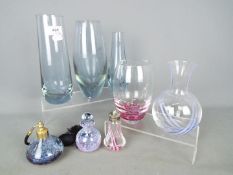 Caithness - a collection of glassware to include vases,