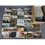 Deltiology - in excess of 500 early - mid period UK postcards with subjects and a few foreign to