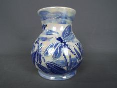 An Anita Harris dragonfly vase,