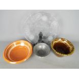 Swedish Decorative Arts - Lot to include a Kosta Boda 'Dalom' plate, Kippan Keramik bowl,