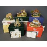 Lilliput Lanes - Five Boxed with certificate Lilliput Lane models including The Boat Yard,