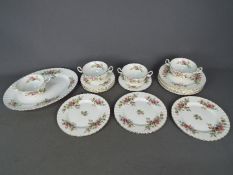 Royal Albert - A collection of Royal Albert ceramics in the 'Moss Rose' pattern, twenty pieces.