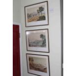 Collection of seventeen various pictures including signed landscape watercolours,