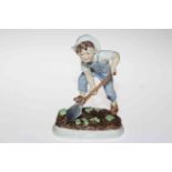 Royal Worcester 'Saturdays Child Works Hard for a Living', No. 3524, 16cm.