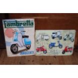 Two Signs, Made in Italy and Lambretta.