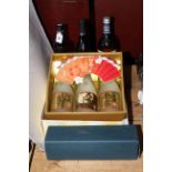 Seven bottles of spirits including Hakushika gift set, Fleur d'Octobre,