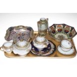 Vienna plate, two Noritake bowls, Noritake vase,