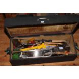 Toolbox of joinery tools.