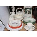 Kate Greenaway plates, Classical Creamware, Braithwaite and Scott ceramics.