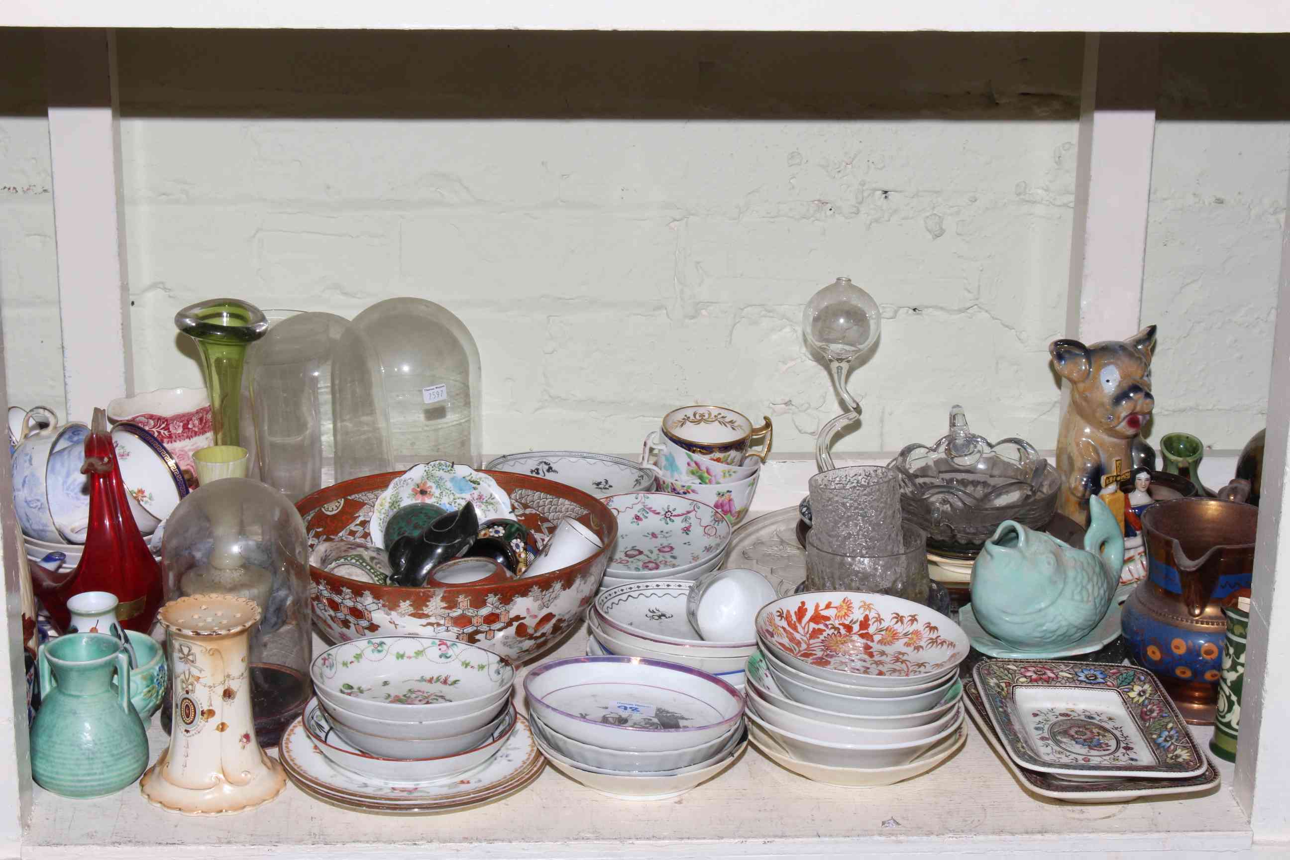 Large collection of ceramics and glass including Bonzo dog, 18th & 19th Century cups and saucers, - Image 3 of 4