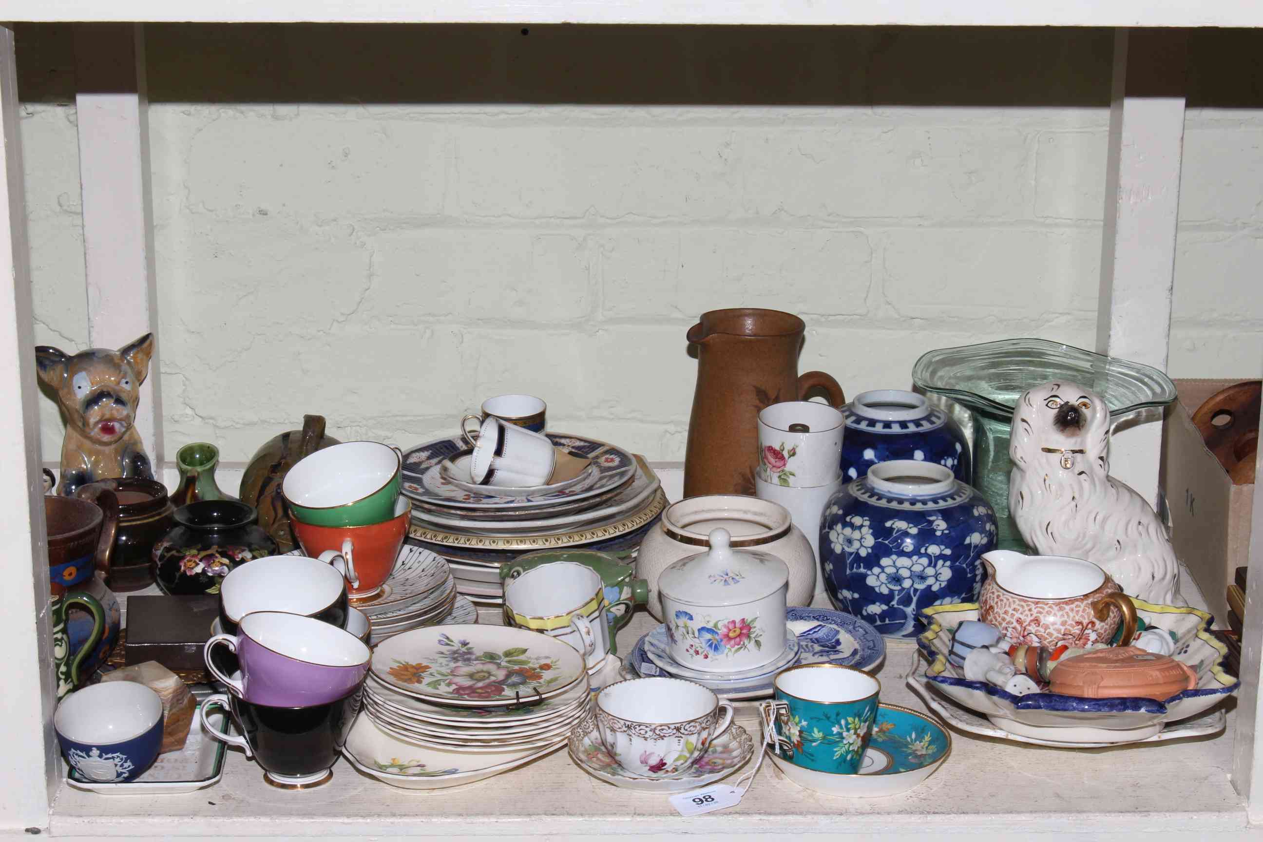 Large collection of ceramics and glass including Bonzo dog, 18th & 19th Century cups and saucers, - Image 4 of 4