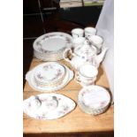 Thirty three piece Royal Albert Lavender Rose tea set.