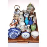 Collection of Oriental ceramics including vases, bowls, ginger jar etc.