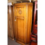 1930's oak corner hall wardrobe.