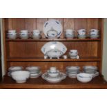 Royal Copenhagen part dinner service, Juliane Marie including tureens, dinner plates, meat plates,