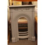 Cast iron bedroom fireplace.