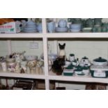 Derby Wheat table service, Carlton Ware, Royal Worcester, Portmeirion, Staffordshire dog, etc.