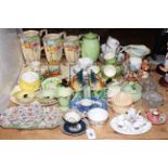 Royal Winton coffee ware, Clarice Cliff 'Gayday' preserve, Carlton Ware, dolls teaware,