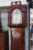 Impressive early Victorian inlaid mahogany eight day longcase clock,
