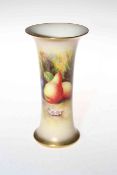 Royal Worcester fruit vase, signed Ayrton, 19cm.