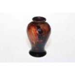 Moorcroft Flambe leaf and berry vase, 11cm.