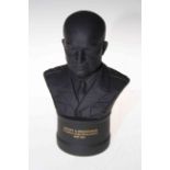 Wedgwood black basalt Eisenhower bust, 23cm.