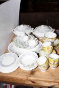 Wedgwood Angela 40 piece table service including two tureens, and Royal Grafton part tea service,