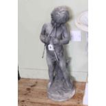 Garden figure of pan, 75cm tall.