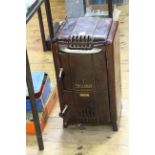 French Pied Selle cast iron wood burning stove, 60cm by 34cm.