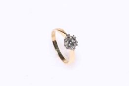 18 carat gold, solitaire diamond ring, approximately 1.25 carat, size N1/2.