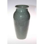 Large Chinese crackle glazed vase, 31cm.