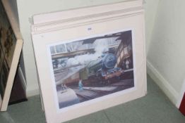 Collection of thirteen unframed limited edition Locomotion prints,