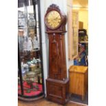 Scottish mahogany eight day longcase clock, A.