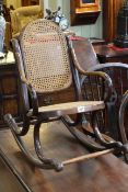 Child's Bentwood rocking chair.