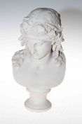 Composite classical bust 29cm.