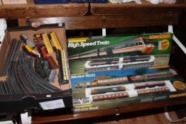 Two Hornby train sets and model railway.