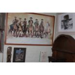 Magnificent 7 print, Clint Eastwood print, unframed oil,