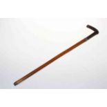 Sword stick with horn handle, 54cm.