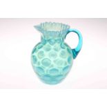 Fenton Coinspot opalescent jug 22cm.