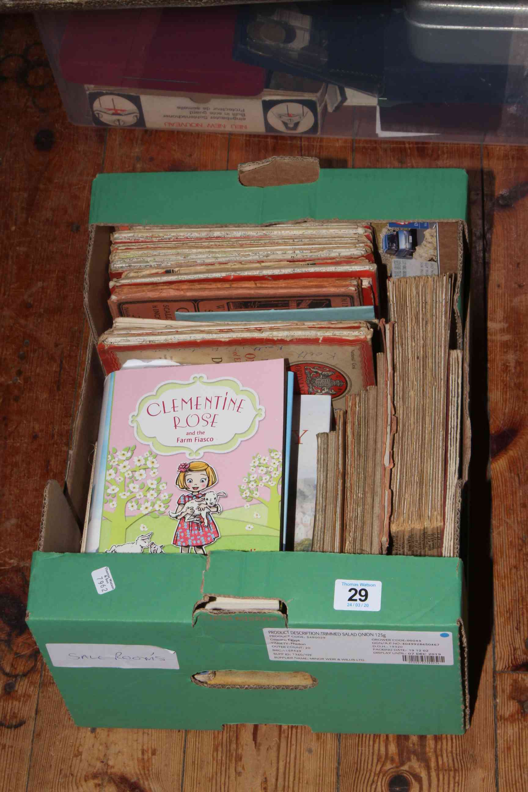 Box of vintage Ordnance Survey Maps and signed books including Gervase Phinn and Clementine Rose.