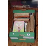 Box of vintage Ordnance Survey Maps and signed books including Gervase Phinn and Clementine Rose.