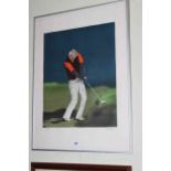 Limited edition golfing print.