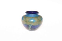 Moorcroft pottery Moonlit Blue vase, 6.5cm.